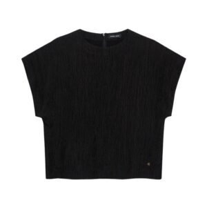 Jollie Top - Black Crinkle
