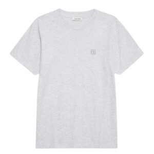 Lili Tee Framed Monogram - Heather Grey